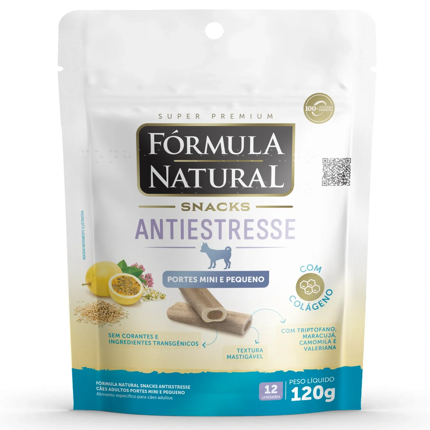 Snacks Fórmula Natural Antiestresse Cães Minis e Pequenos